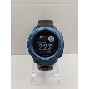 Garmin Instinct Lakeside Blue Rugged GPS Smartwatch 46mm Heart Rate 100M Unisex